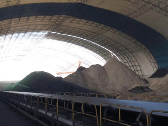 蘇州唐山煤棚料倉網架